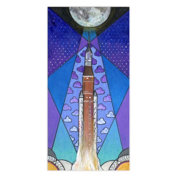 artemis1-launch-original Artemis I Launch - Original Art