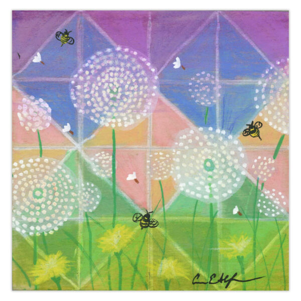 bees-and-dandelions Bees and Dandelions - Original Art
