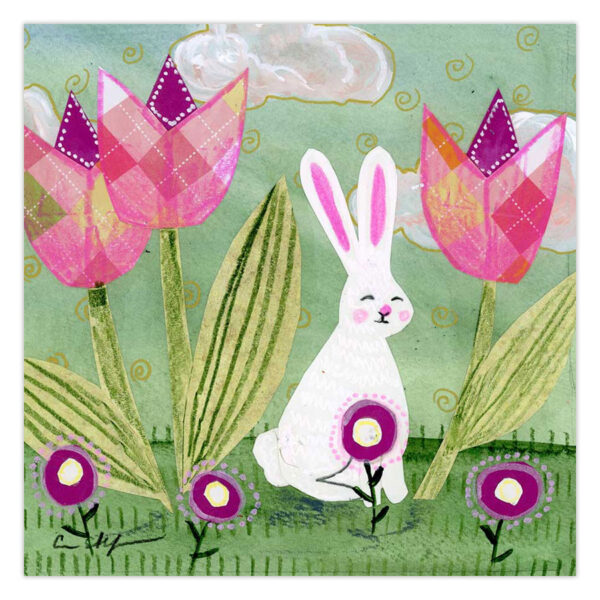 bunny-and-tulips Bunny and Tulips – Original Art