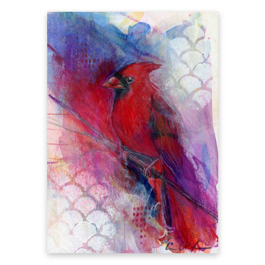cardinal-at-dusk-print