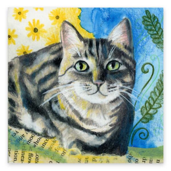 Cat By Candlelight – Art Print