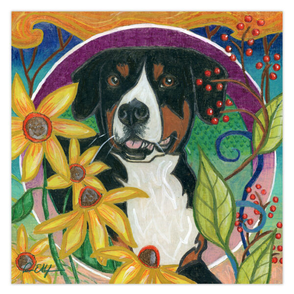 ciwi-in-the-garden Ciwi in the Garden – Original Art