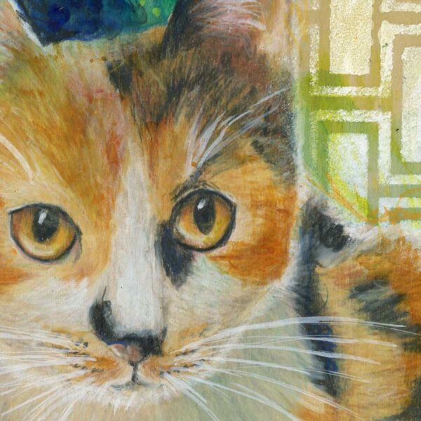 curious-calico-close Curious Calico – Art Print