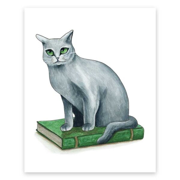 Did I Just Roll My Eyes Outloud Again? Cat on White – Art Print