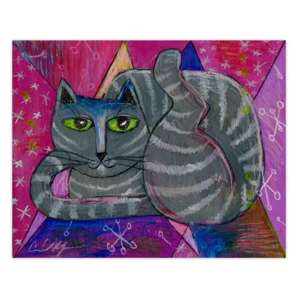 disco-tabby Disco Tabby - Original Art