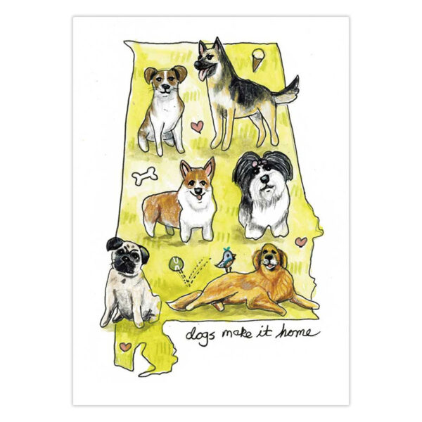 dogs-make-it-home1 Dogs Make It Home #1 (AL) - Original Art