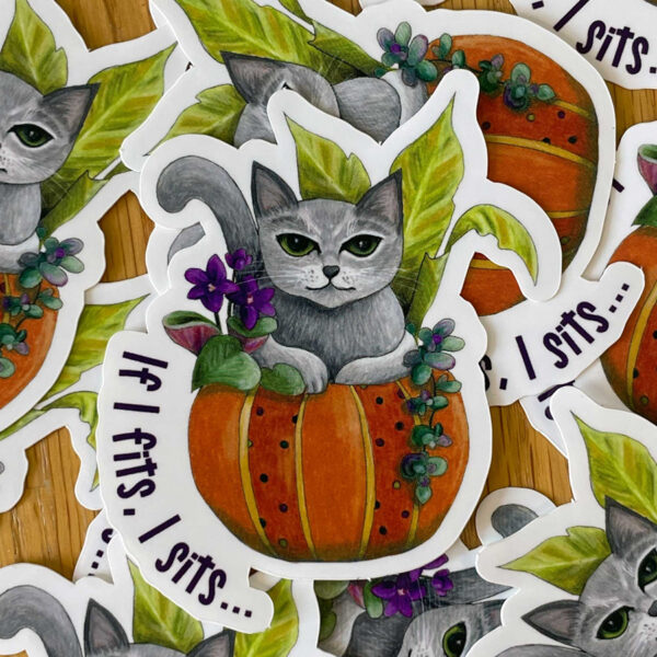 if-i-fits-i-sits6 If I Fits, I Sits Sticker