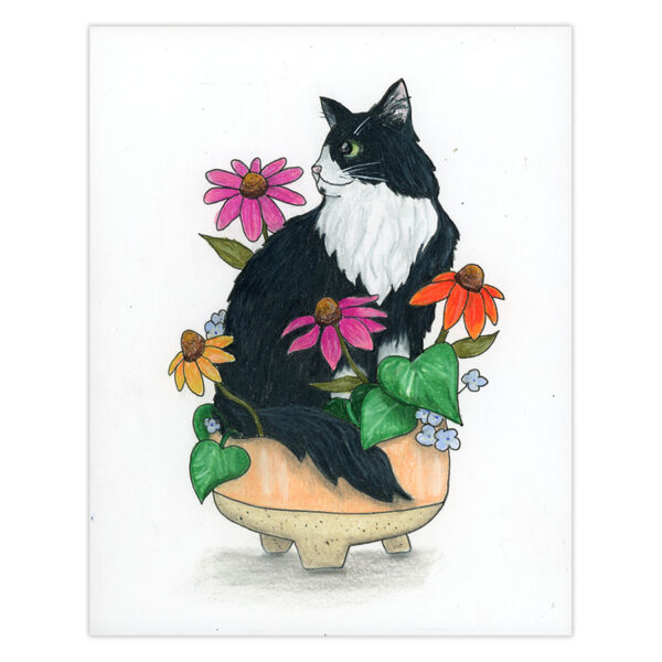 im-blooming I’m Blooming Sassy Cat – Original Art