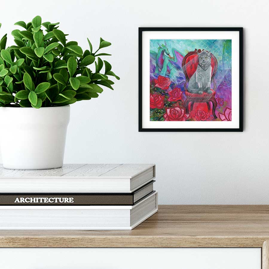 knight-cat-wall Knight Cat – Art Print