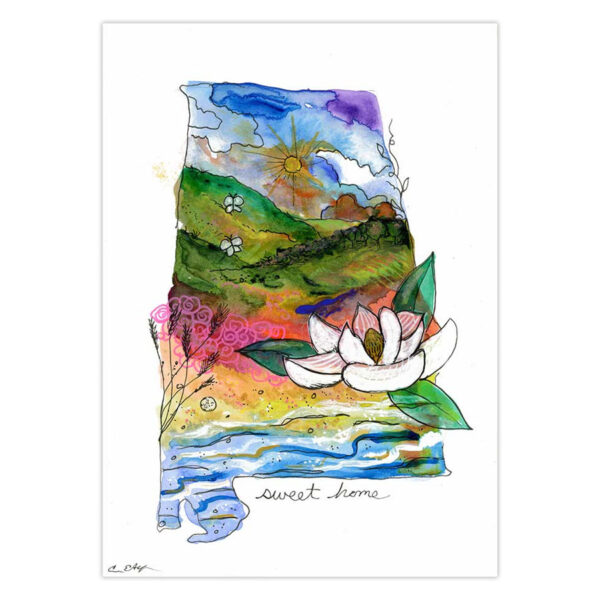 magnolia-and-butterflies-(AL) Magnolia and Butterflies (AL) – Original Art