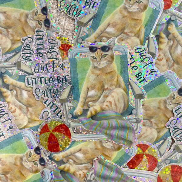 salty1 Just a Little Bit Salty Sticker