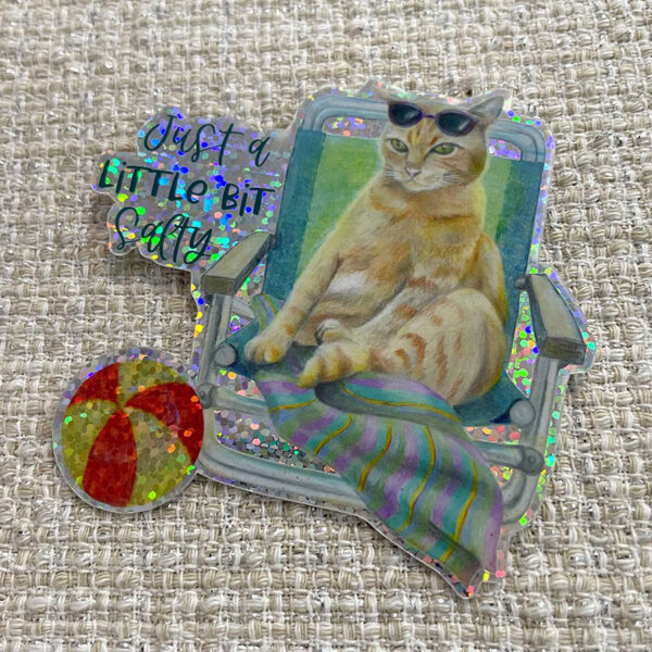 salty3 Just a Little Bit Salty Sticker