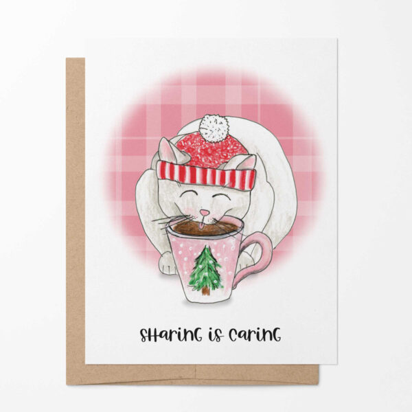 sharing-is-caring4 Christmas Cats Card Set