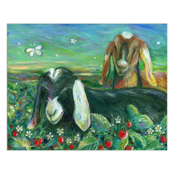 Sleeping in the Strawberries – Original Art