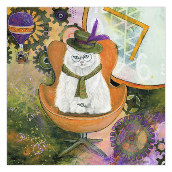 steampunk-cat Steampunk Cat – Original Art